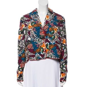 Veronica Beard floral print buttoned top M